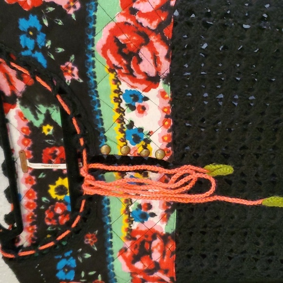 Free People crochet Quilted sweater, size M - Picture 2 of 4